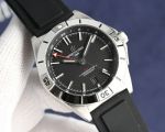 Breitling Chronomat GMT 40mm Etc.2836 Movement Black/White Face Rubber Band Watch